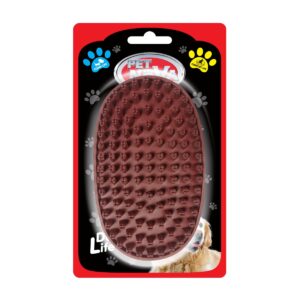 GRO-BATHBRUSH 3D Szczotka do kąpieli dla psa Pet Nova - gumowa, nakładana na palce - 13 x 8 cm