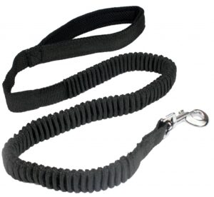 Smycz amortyzowana dla psa Pet Nova - Bungee, rozciągliwa, czarna/niebieska/czerowna/żółta - 2,5 x 120-180 cm