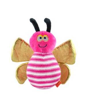 Pluszowa pszczoła dla psa Pet Nova - różowa, piszcząca - 22 cm
