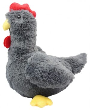 Pluszowa kura dla psa Pet Nova - szara, piszcząca - 34 cm