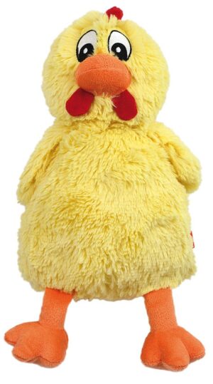 PLU-CHICKEN-YELLOW Pluszowy kurczak dla psa Pet Nova - żółty, piszczący - 38 cm