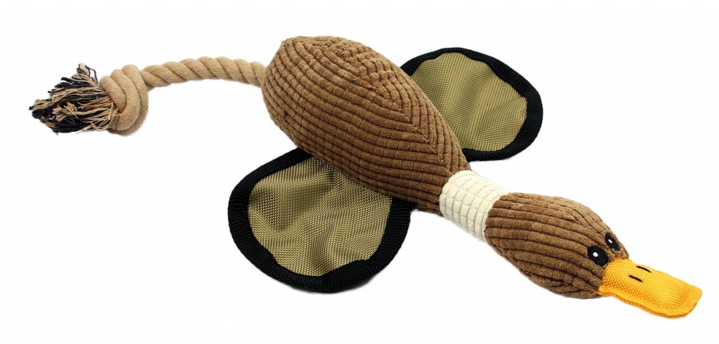 Pluszowa dzika kaczka dla psa Pet Nova - piszcząca - 45 cm - obrazek 3