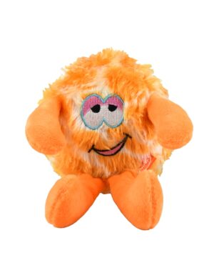 Pluszowy potworek dla psa Pet Nova - pomarańczowy, piszczący - 17 cm
