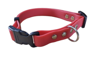 Obroża dla psa wodoodporna regulacja 35-51 cm z mocnej taśmy HEXA różowa | Bellazoo