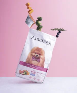 Amanova Adult Mini Sensitive Salmon 2 kg – 71% świeżego łososia