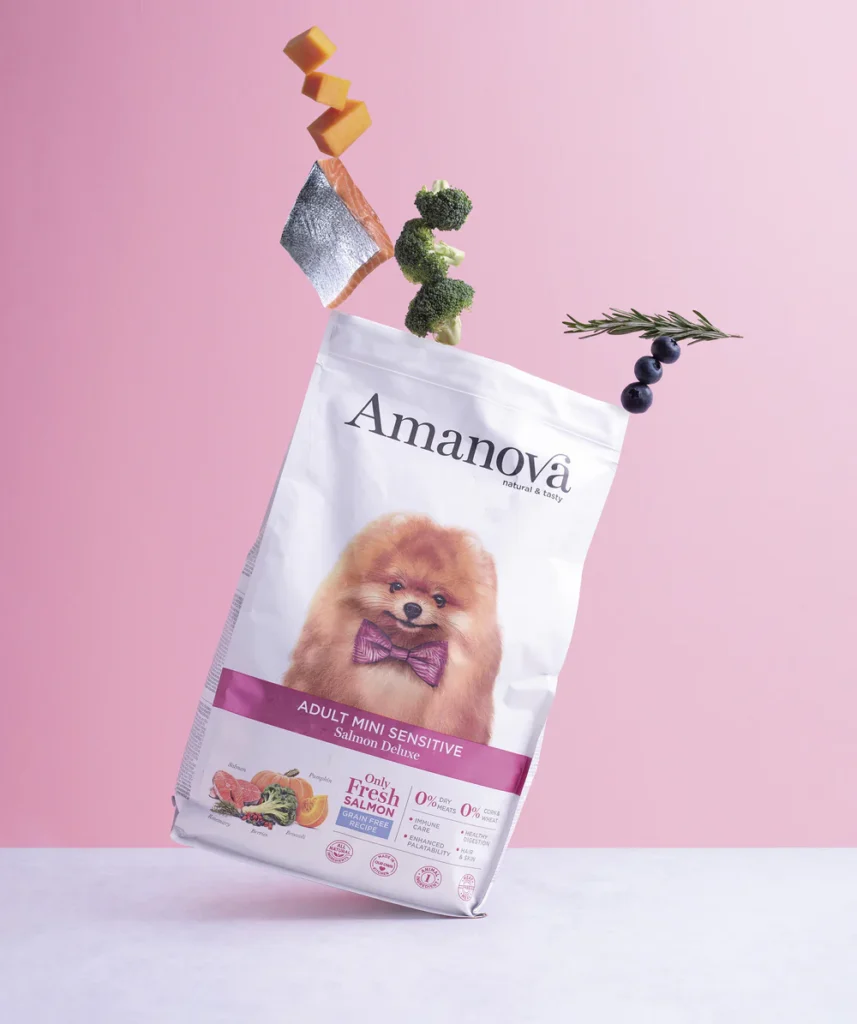 Amanova Adult Mini Sensitive Salmon 2 kg – 71% świeżego łososia